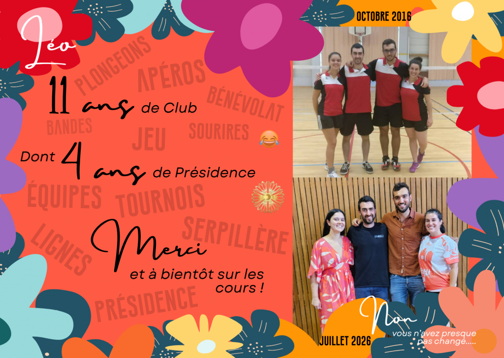 Merci et à bientôt, Léo !